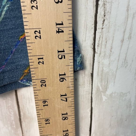 Mossimo Supply Co. Fitted Blue and Green T-Shirt size XS - Picture 5 of 6